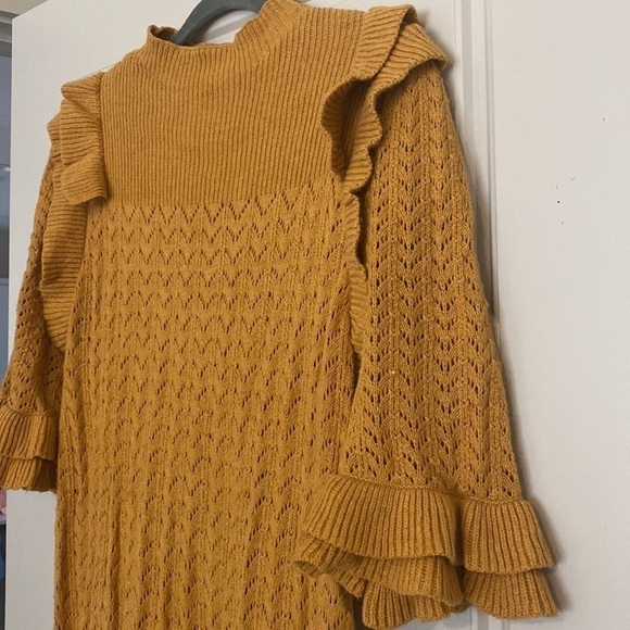 Happy X Nature Mustard Sweater Dress - Large - Picture 5 of 5